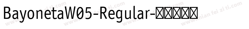 BayonetaW05-Regular字体转换