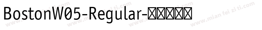 BostonW05-Regular字体转换