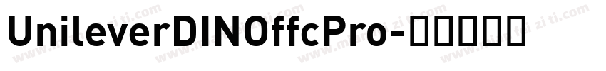 UnileverDINOffcPro字体转换