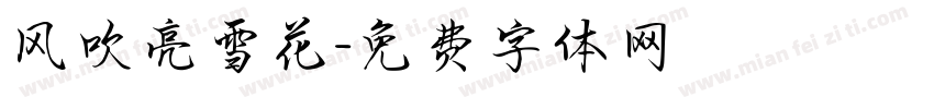 风吹亮雪花字体转换
