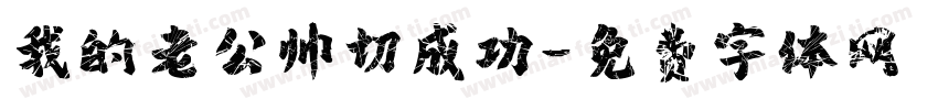 我的老公帅切成功字体转换