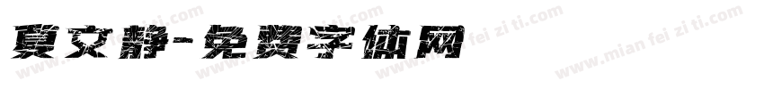 夏文静字体转换
