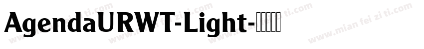 AgendaURWT-Light字体转换