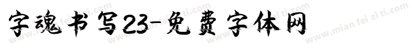 字魂书写23字体转换