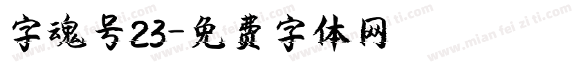 字魂号23字体转换