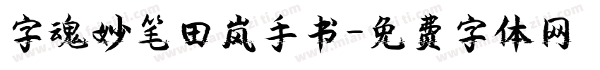 字魂妙笔田岚手书字体转换