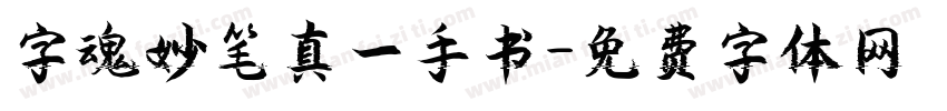 字魂妙笔真一手书字体转换