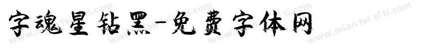 字魂星钻黑字体转换