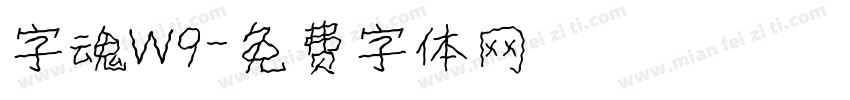字魂W9字体转换