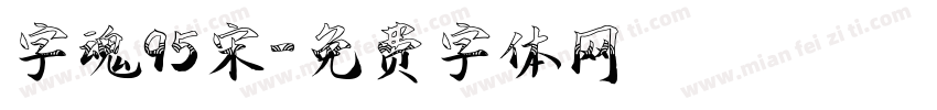 字魂95宋字体转换