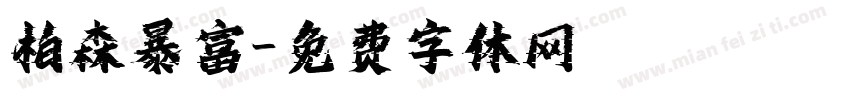 柏森暴富字体转换