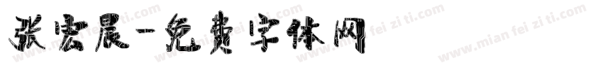 张宏晨字体转换