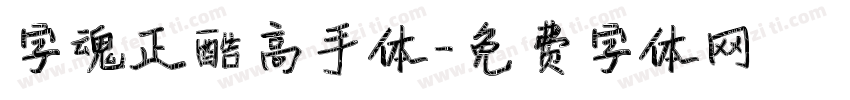 字魂正酷高手体字体转换