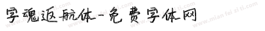 字魂返航体字体转换