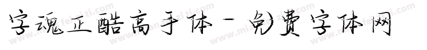 字魂正酷高手体字体转换