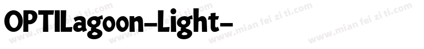 OPTILagoon-Light字体转换