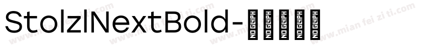 StolzlNextBold字体转换