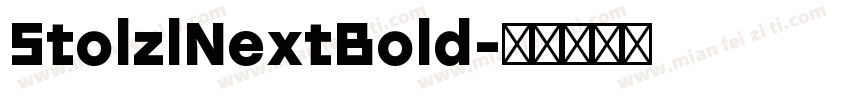 StolzlNextBold字体转换