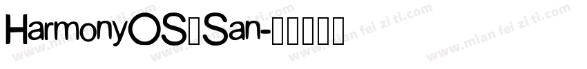 HarmonyOS_San字体转换
