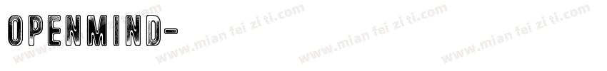 OpenMind字体转换