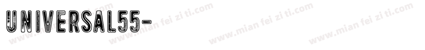 Universal55字体转换