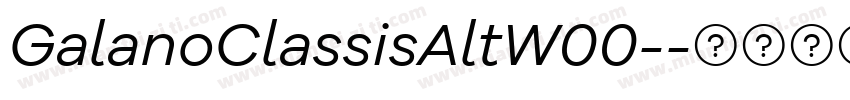 GalanoClassisAltW00-字体转换