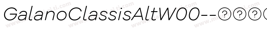 GalanoClassisAltW00-字体转换