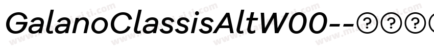 GalanoClassisAltW00-字体转换