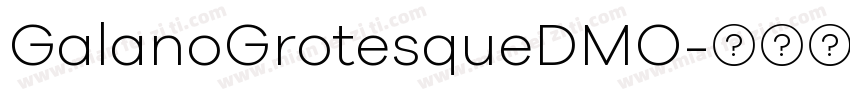 GalanoGrotesqueDMO字体转换