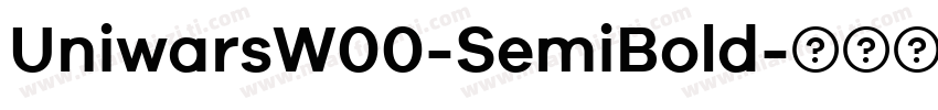 UniwarsW00-SemiBold字体转换
