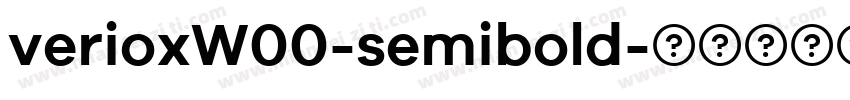 verioxW00-semibold字体转换