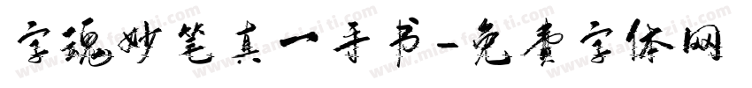 字魂妙笔真一手书字体转换