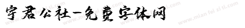宇君公社字体转换