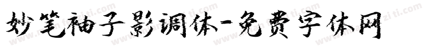妙笔袖子影调体字体转换