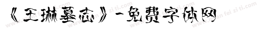 《王琳墓志》字体转换