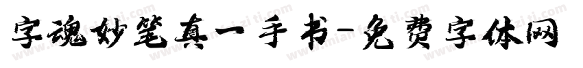 字魂妙笔真一手书字体转换