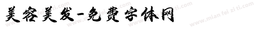 美容美发字体转换