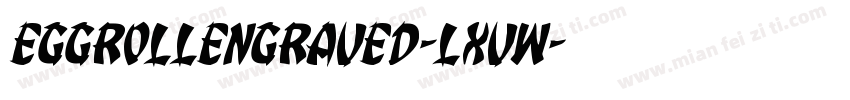 EggRollEngraved-LXVW字体转换