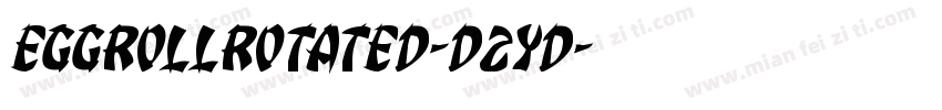 EggRollRotated-D2YD字体转换