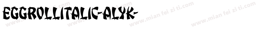 EggRollItalic-alYK字体转换