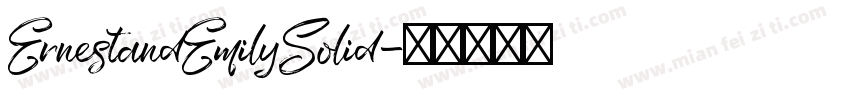 ErnestandEmilySolid字体转换