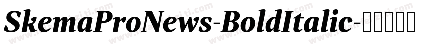 SkemaProNews-BoldItalic字体转换