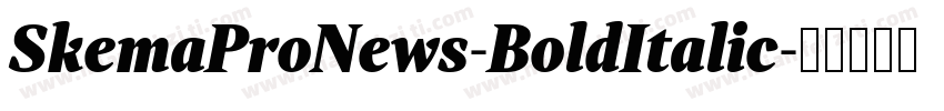 SkemaProNews-BoldItalic字体转换