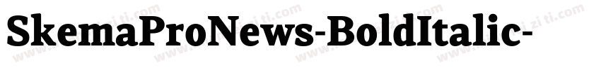 SkemaProNews-BoldItalic字体转换