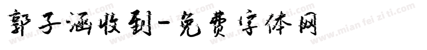 郭子涵收到字体转换