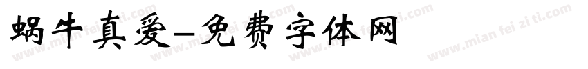 蜗牛真爱字体转换