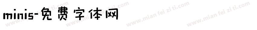 minis字体转换