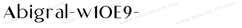 Abigral-w1OE9字体转换
