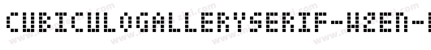 CubiculogallerySerif-w2en字体转换