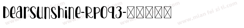 DearSunshine-Rp0q3字体转换